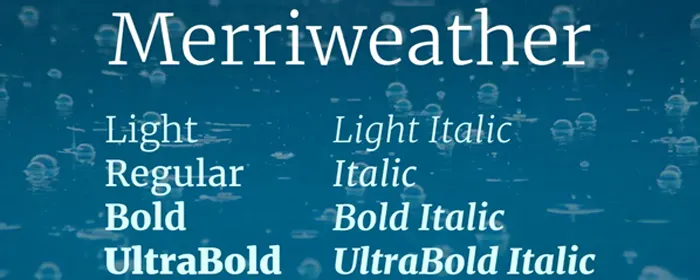 Merriweather字体