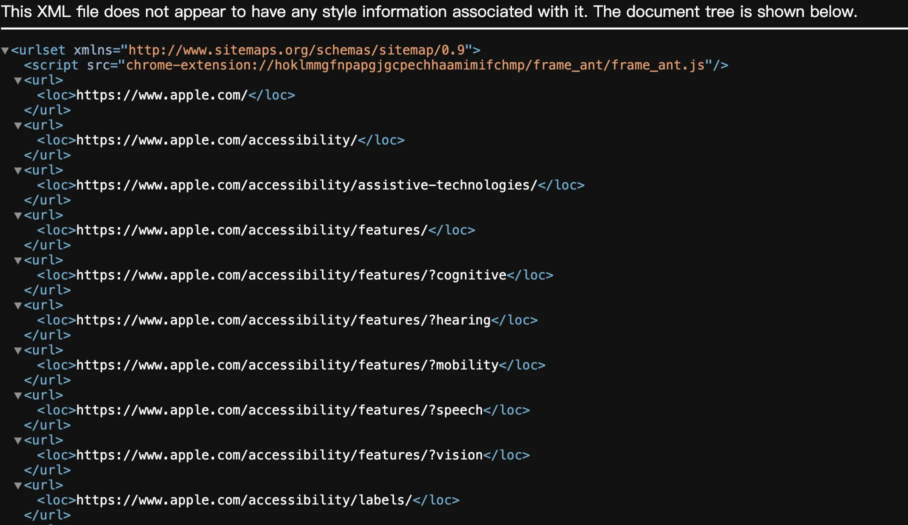 applewebsite-xml-sitemap