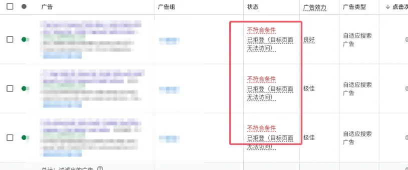 Google Ads为什么搜不到自己的广告
