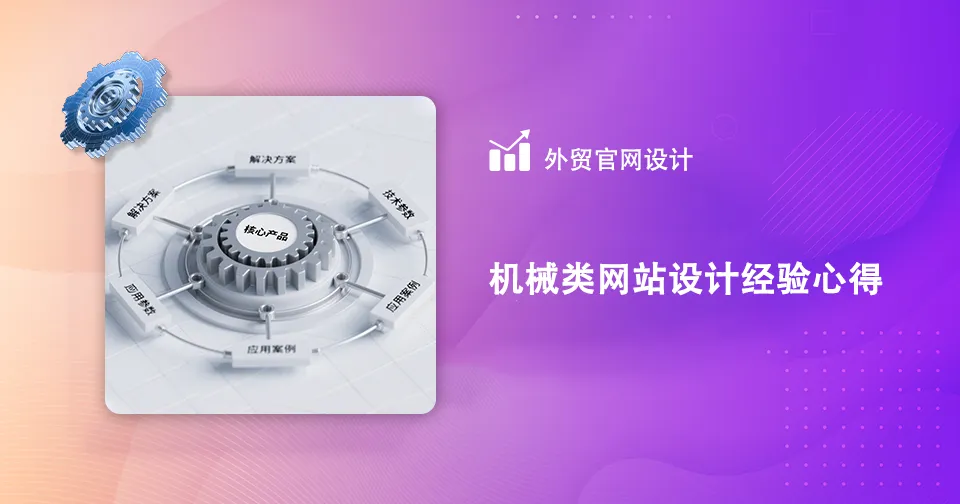 机械设备类行业做独立站推广设计经验心得